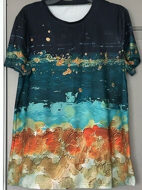 Emery Rose Ocean Theme Teeshirt
